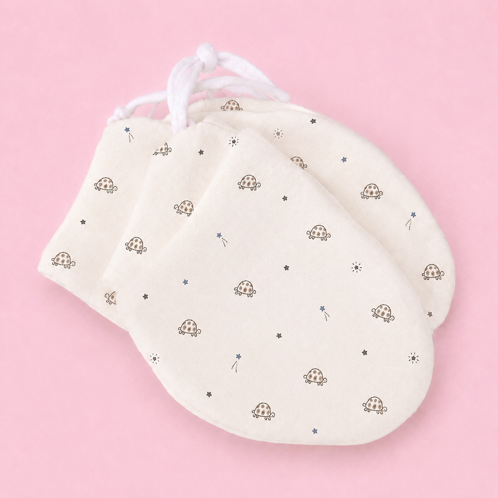 Baby Cap, Mittens & Booties Set | Turtle