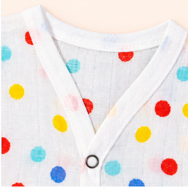 Printed Muslin Jabala for Newborn Baby