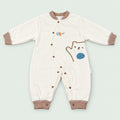 Newborn Baby Full Sleeve Romper|Brown|
