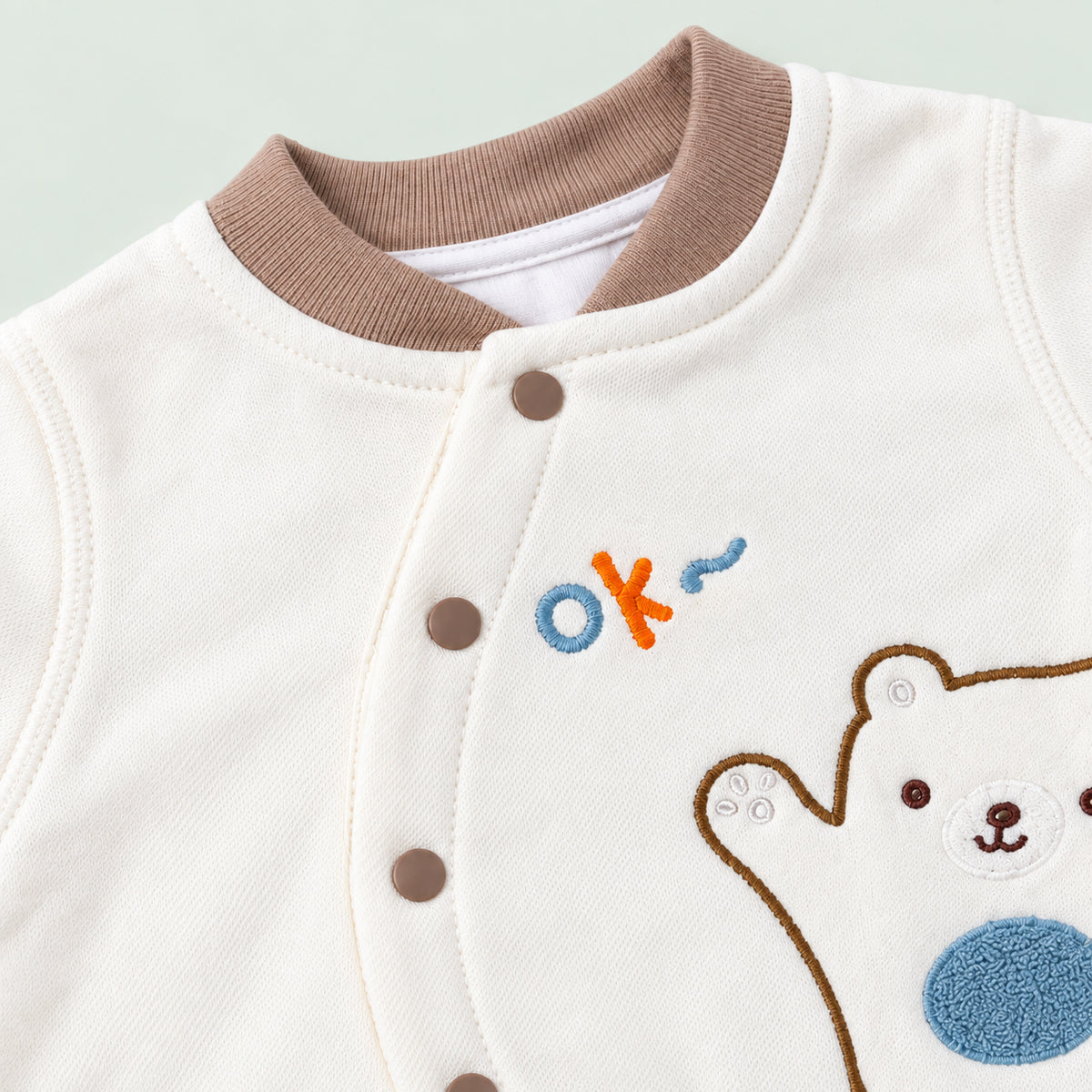Newborn Baby Full Sleeve Romper|Brown|