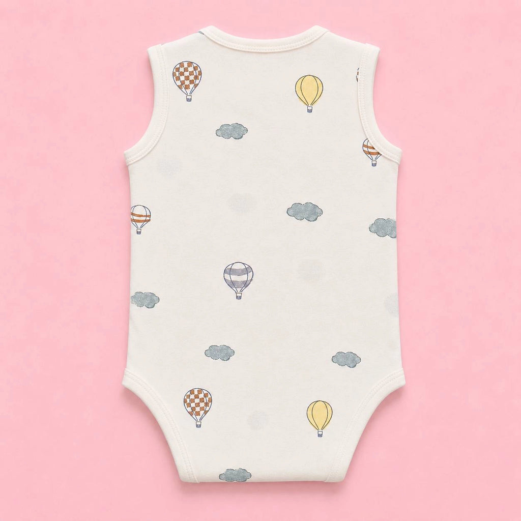 Baby Sleeveless Floral Onesie | Parachute | 0-3 Months (Copy)