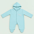 Baby Hooded Button  Sleepsuit Bear| 0-3 Months |