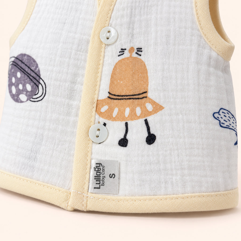 Muslin Sleeveless Baby Jabala