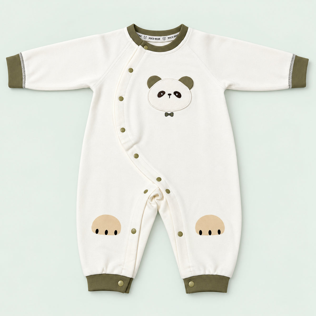 Newborn Baby Full Sleeve Romper|Brown|