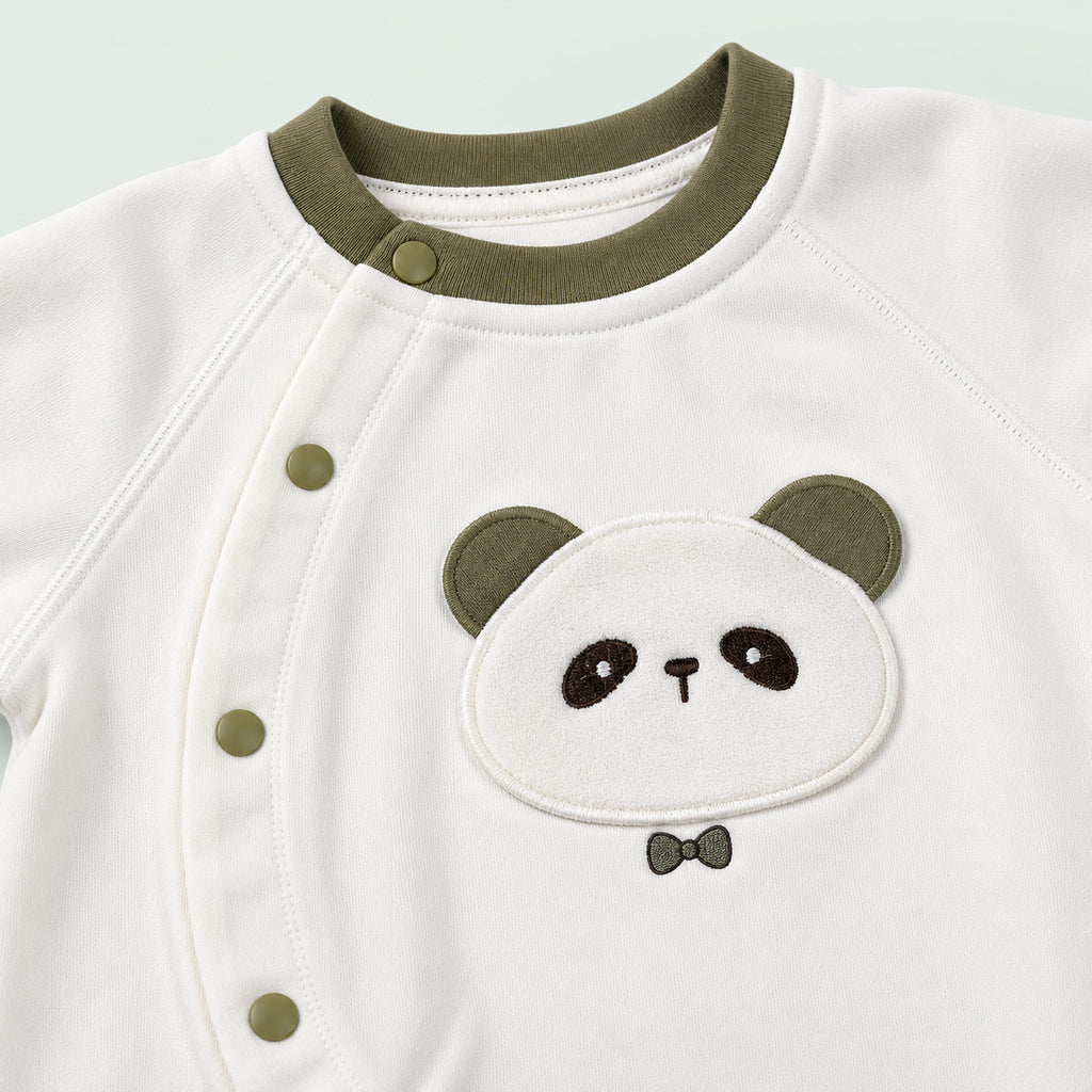 Newborn Baby Full Sleeve Romper|Brown|