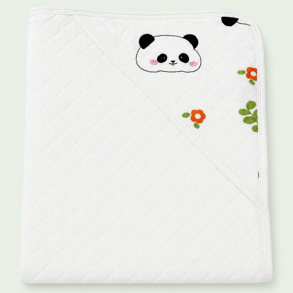 Soft Hooded Receiving Towel for Newborn Baby
