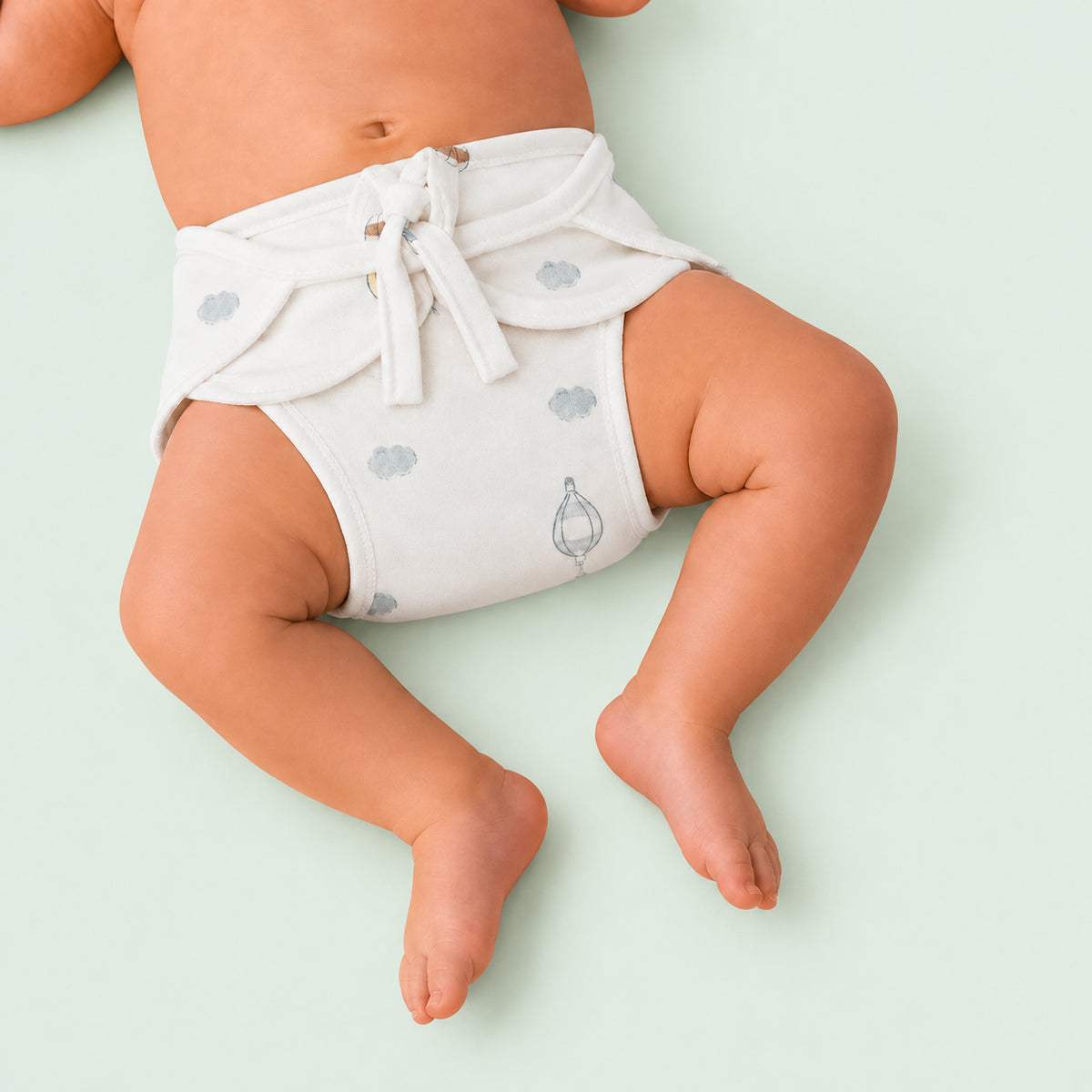 Soft Cotton Reusable Cloth Nappy for Newborn Baby I Parachute|