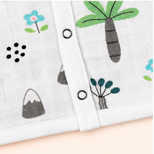 Printed Muslin Jabala for Newborn Baby