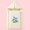 Baby Sleeping Bag And Carry Nest | Crinkled Muslin | Yellow | Owl  |  Bedding Set New Born Baby | Portable And Travel Friendly | 0-3 Months