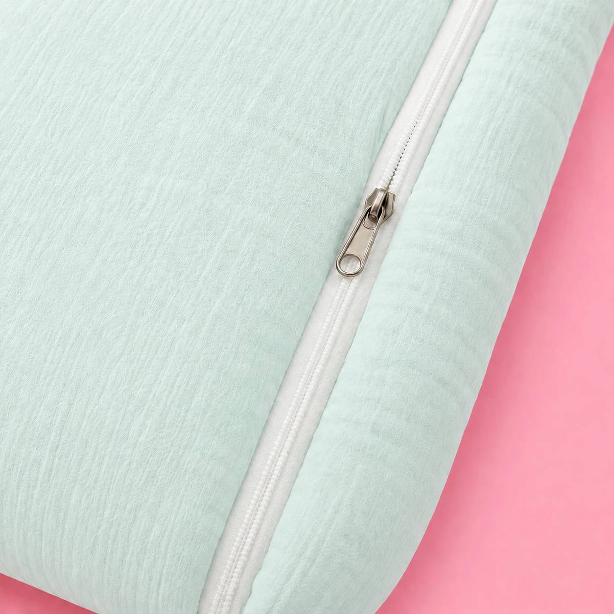 Baby Sleeping Bag And Carry Nest | Crinkled Muslin | Cyan | Swim Boy  |  Bedding Set New Born Baby | Portable And Travel Friendly | 0-3 Months