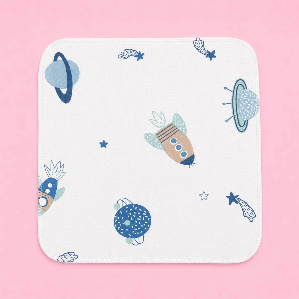 Baby Face Towel | Space | White