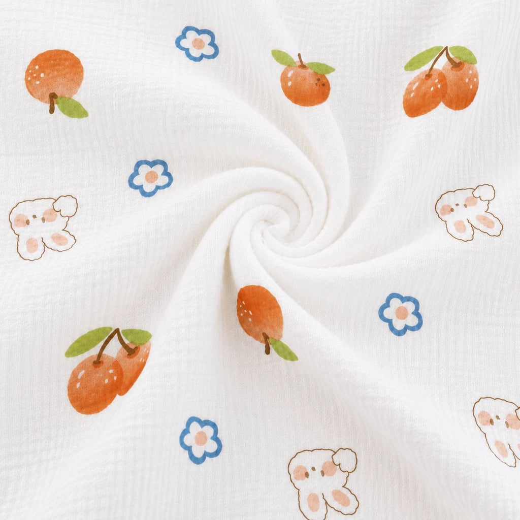 Baby Face Towel  | red cherry | White