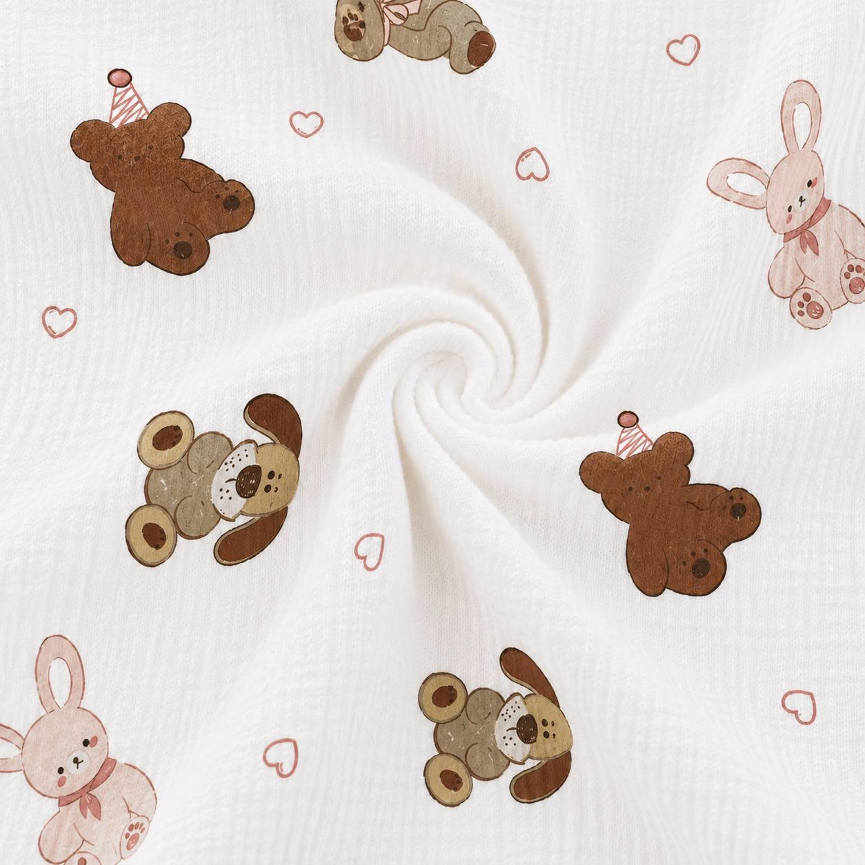 Baby Face Towel  | Bearcap |White