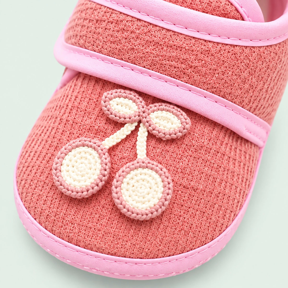 Soft Newborn Baby Booties with Adjustable Strap |Pink|