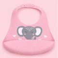 Waterproof Silicone Baby Feeding Bib with Food Catcher | Elephant|