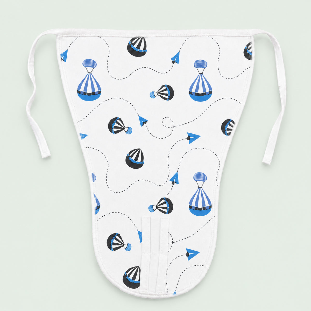 Muslin Nappies | Tie - up | Blue Parachute
