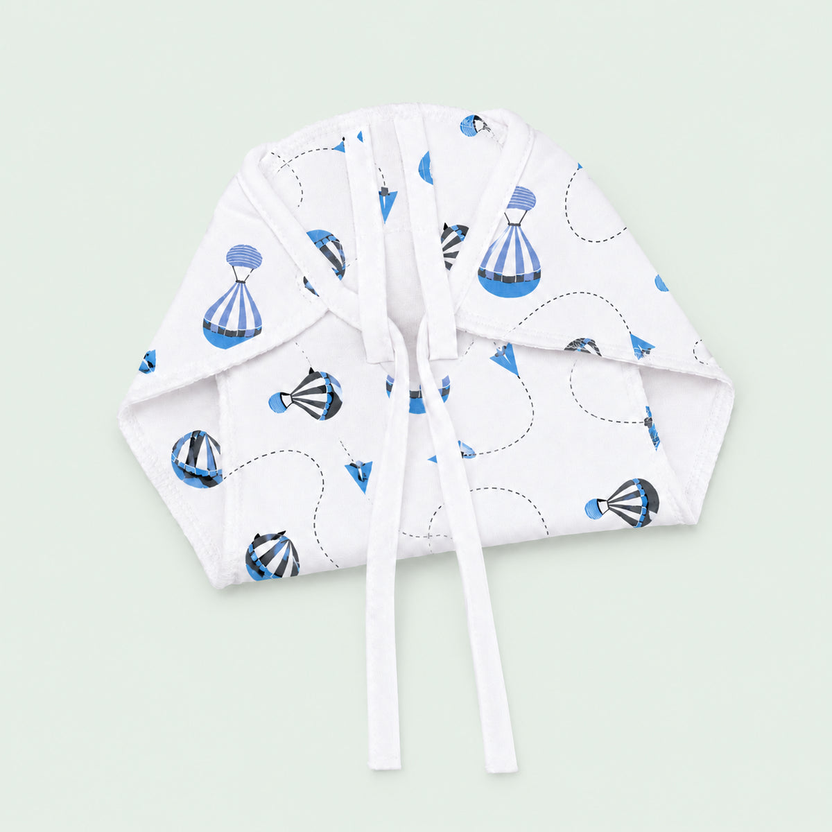 Muslin Nappies | Tie - up | Blue Parachute
