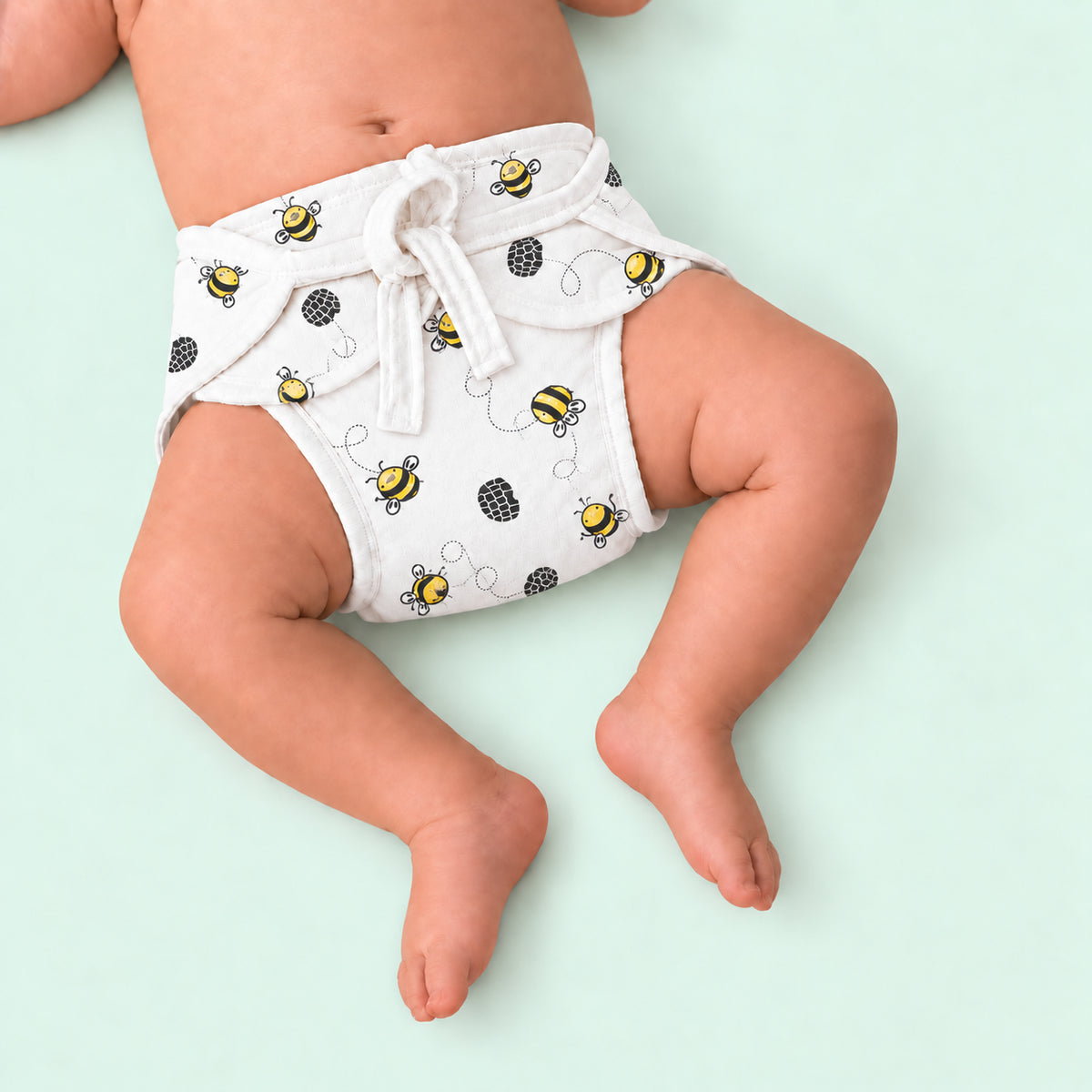 Muslin Nappies | Tie - up | Bee