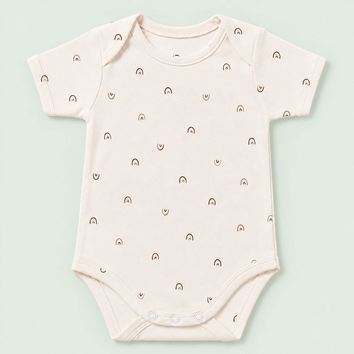 Baby Halfsleeve Floral Onesie Rainbow – 0-3 Months