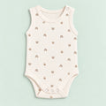Baby Sleeveless Floral Onesie Rainbow| 0-3 Month|