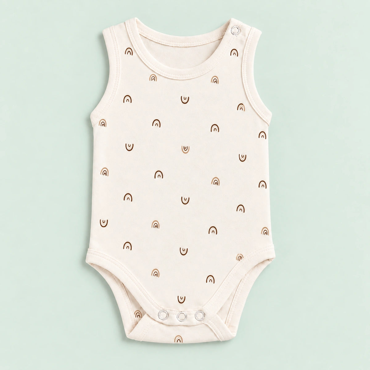 Baby Sleeveless Floral Onesie| 0-3 Months|