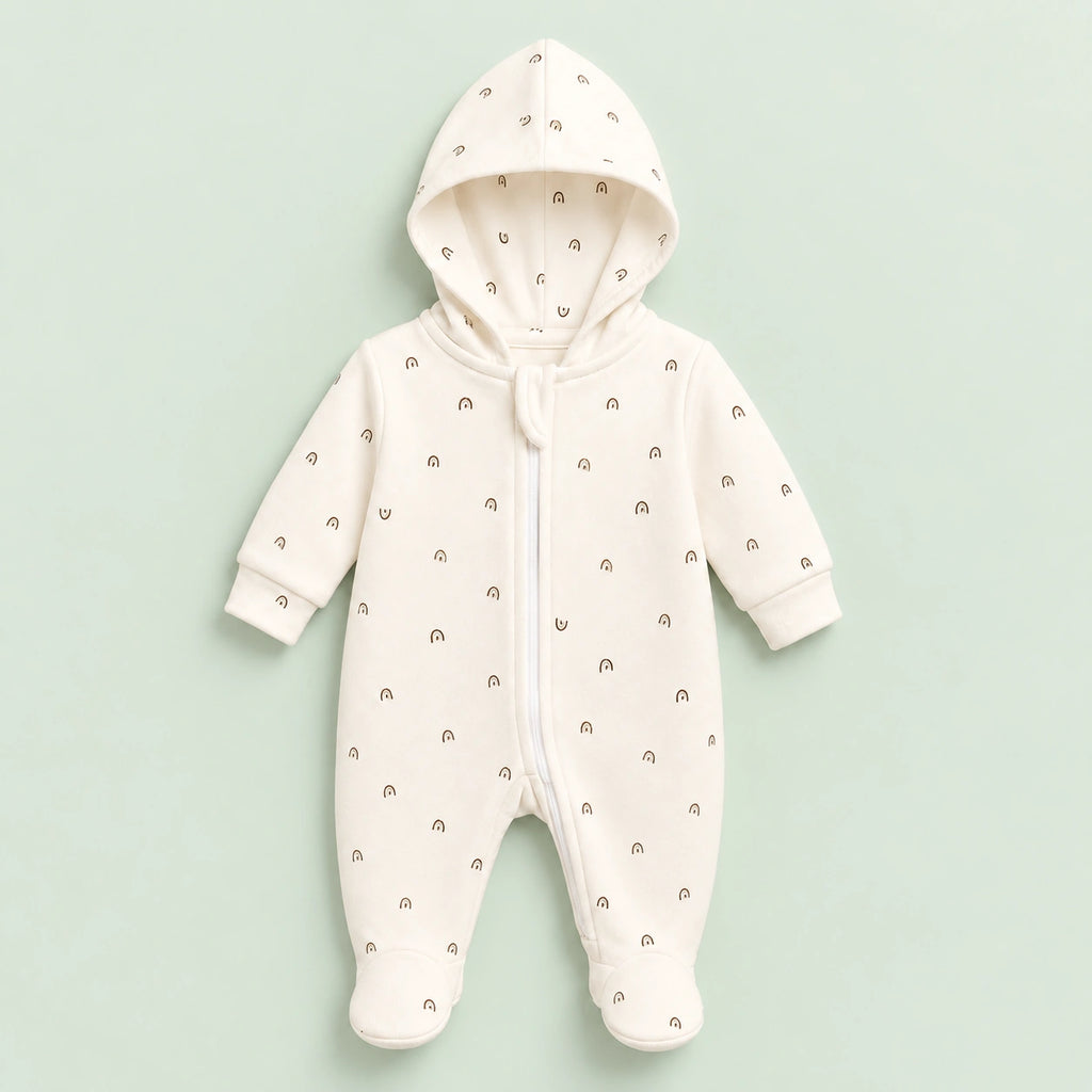 Baby Sleepsuit |Romper | Hooded | Zip | 0-3 Months