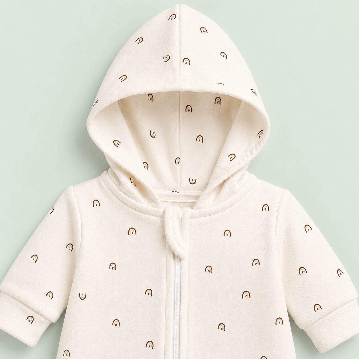 Baby Sleepsuit |Romper | Hooded | Zip | 0-3 Months
