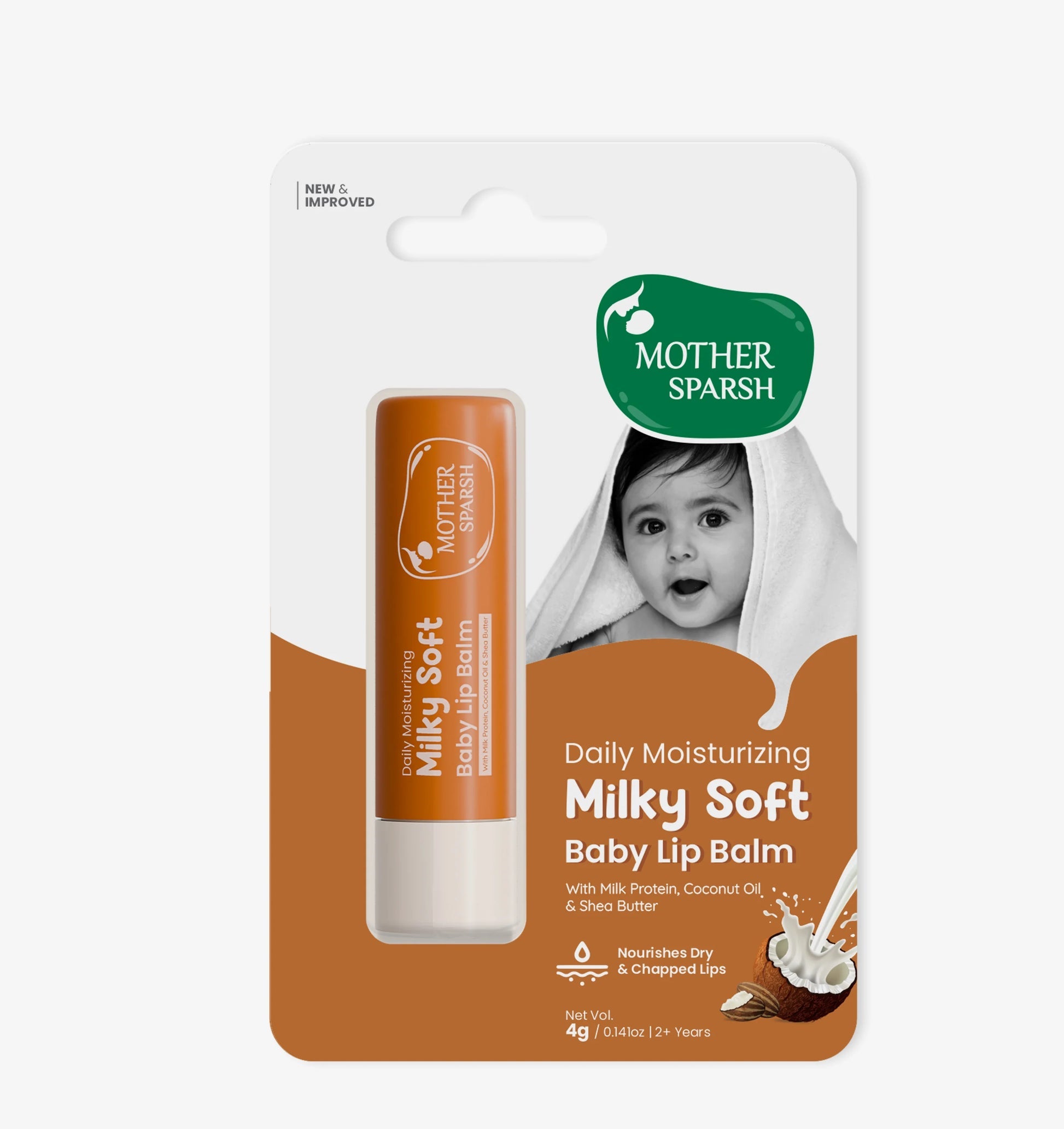 Mother Sparsh Milky Soft Baby Lip Balm-4g