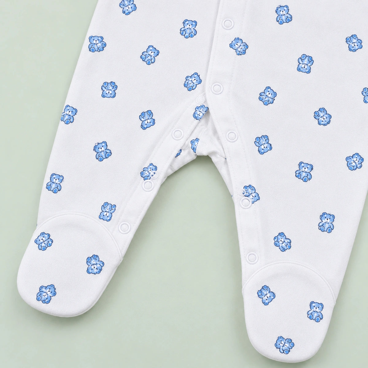 Baby Button Sleepsuit Bear| 0-3 Months | Romper