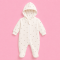 Baby Hooded Zip Sleepsuit Rainbow | Romper | 0-3 Months