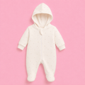 Baby Hooded Zip Sleepsuit Star | Romper | 0-3 Months
