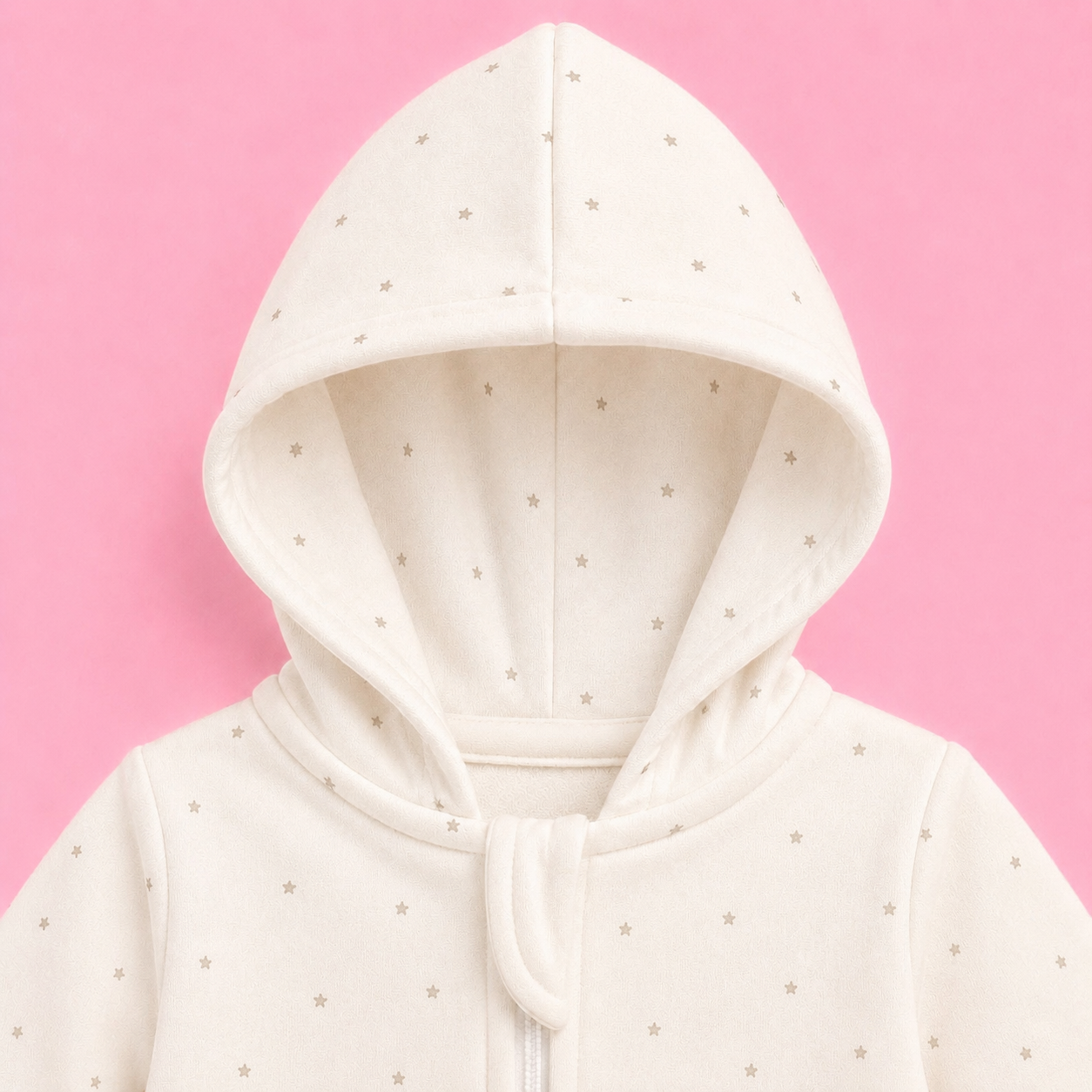 Baby Hooded Zip Sleepsuit Star | Romper | 0-3 Months