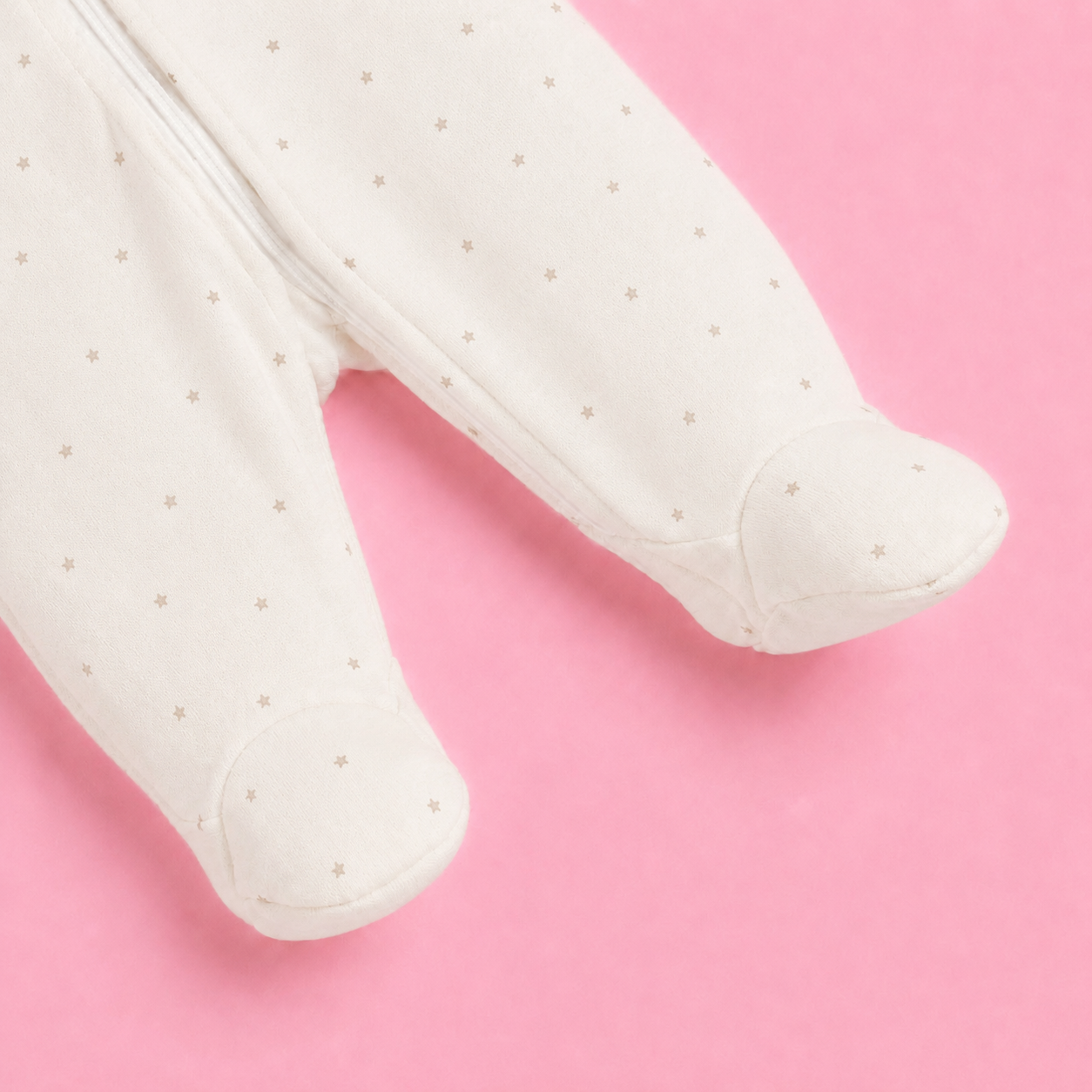 Baby Hooded Zip Sleepsuit Star | Romper | 0-3 Months