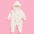 Baby Hooded Zip Sleepsuit Turtle – 0-3 Months