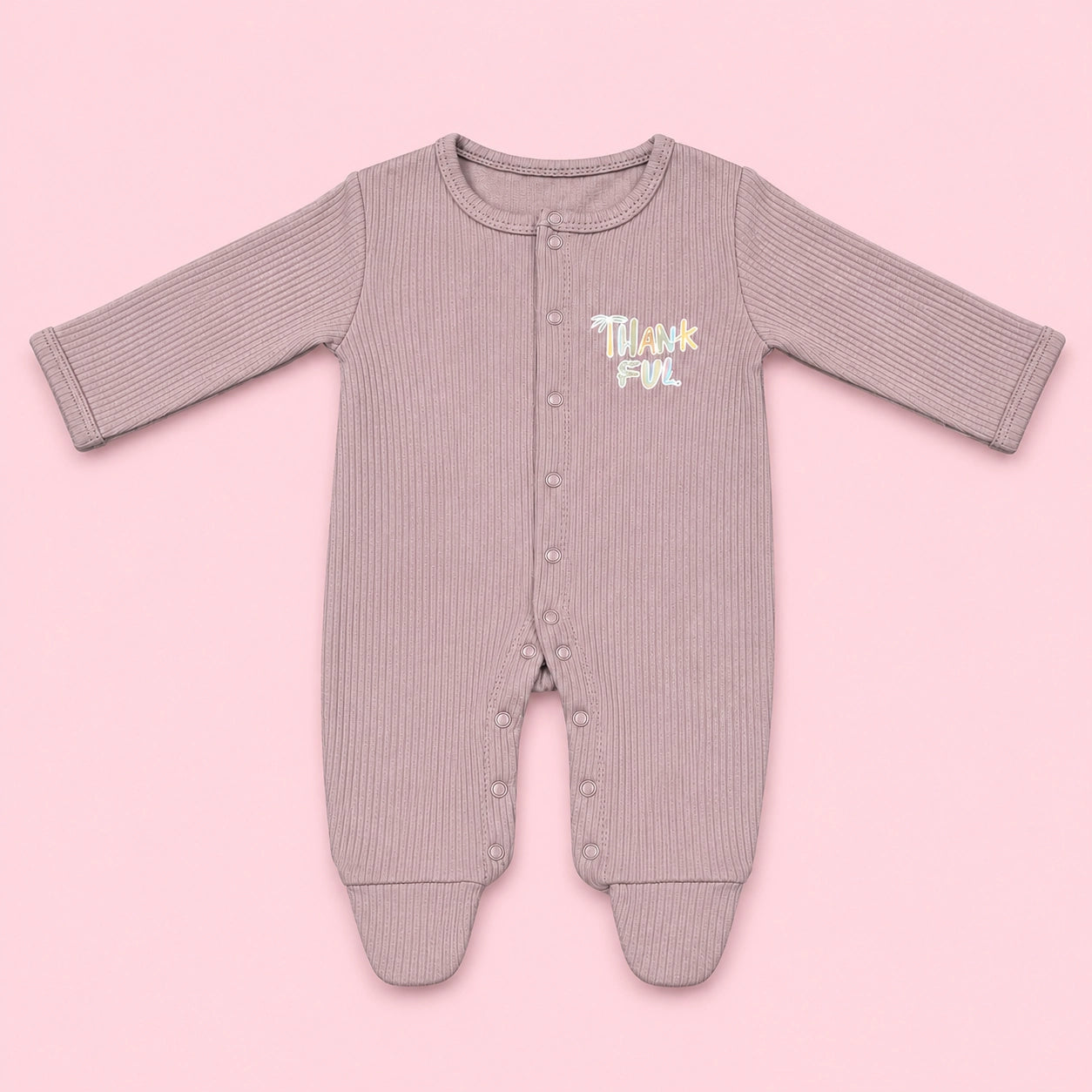 Baby button Sleepsuit | 0-3 Months | Romper