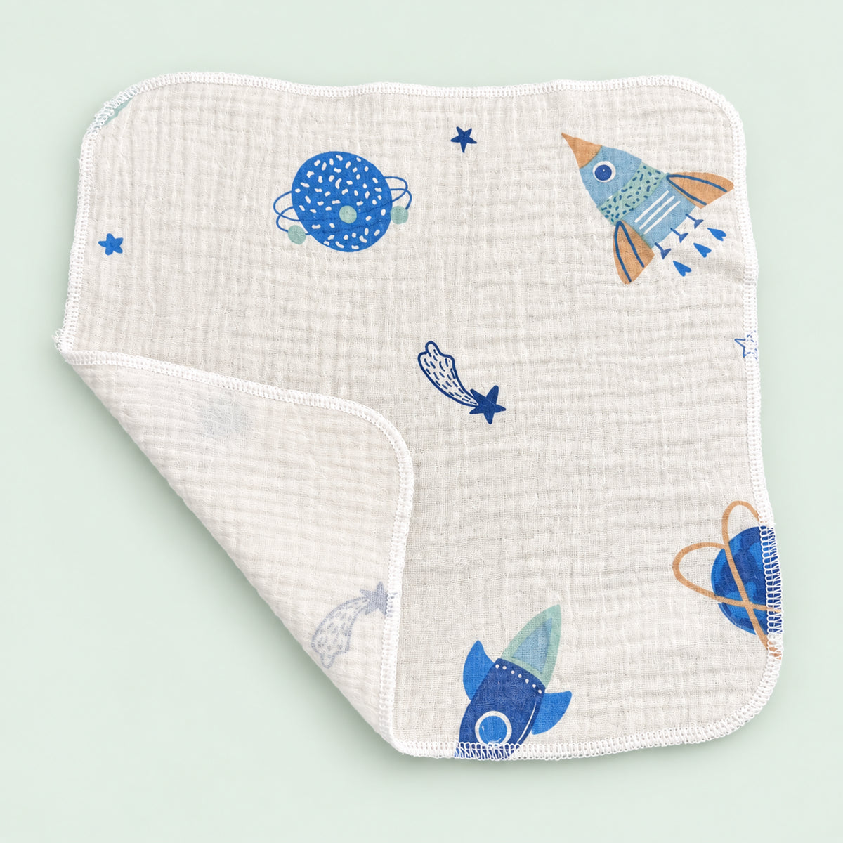 Soft Muslin Baby Face Towel|Space|
