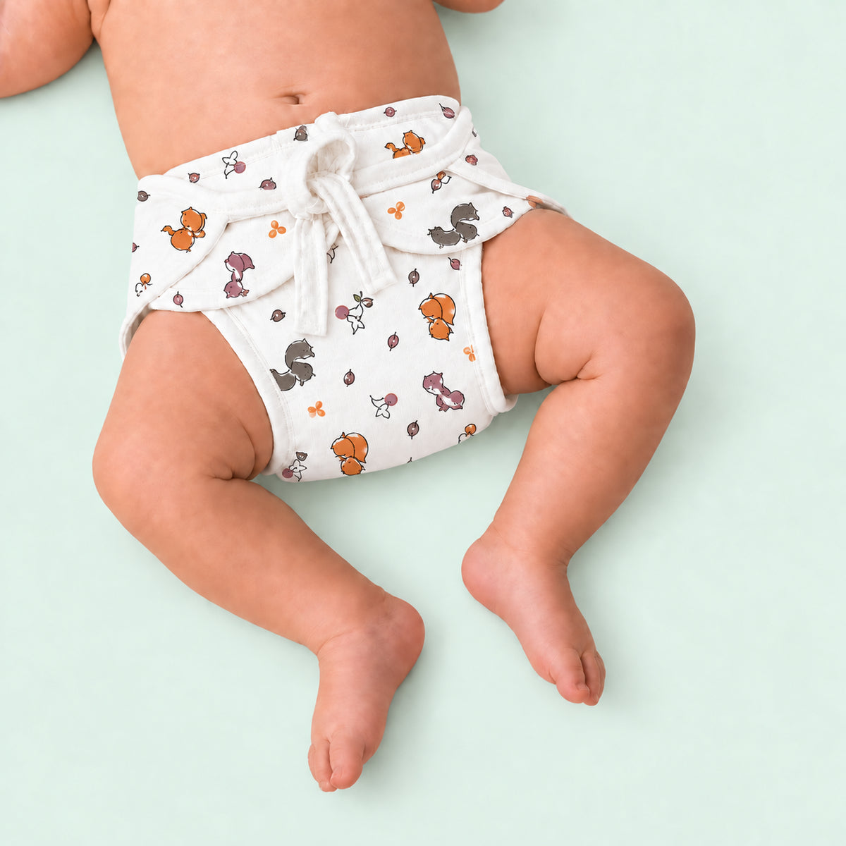 Muslin Nappies | Tie - up | Squirrel