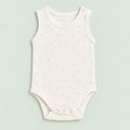 Baby Sleeveless Floral Onesie Star Print– 0-3 Months
