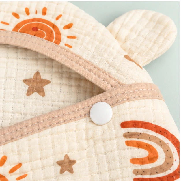Soft Muslin Baby Swaddle Wrapper with Hood