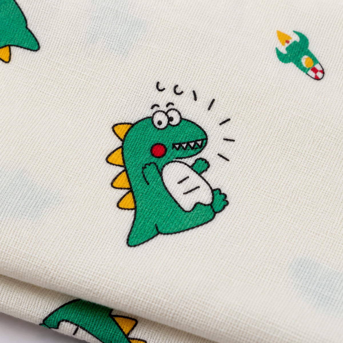 Cotton Baby Swaddle|Green Dinosaur|