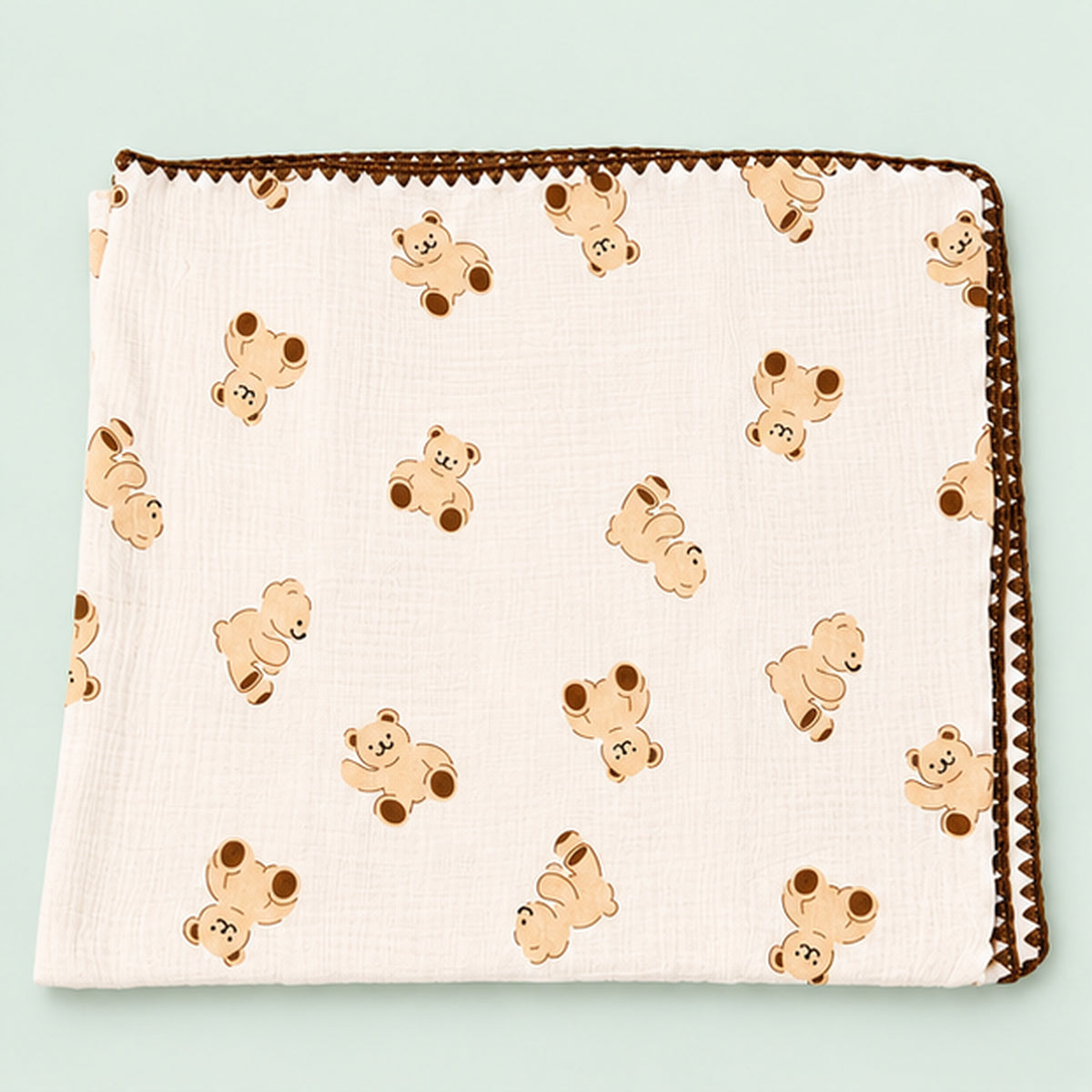 Soft Muslin Baby  Blanket |Teddy Bear|