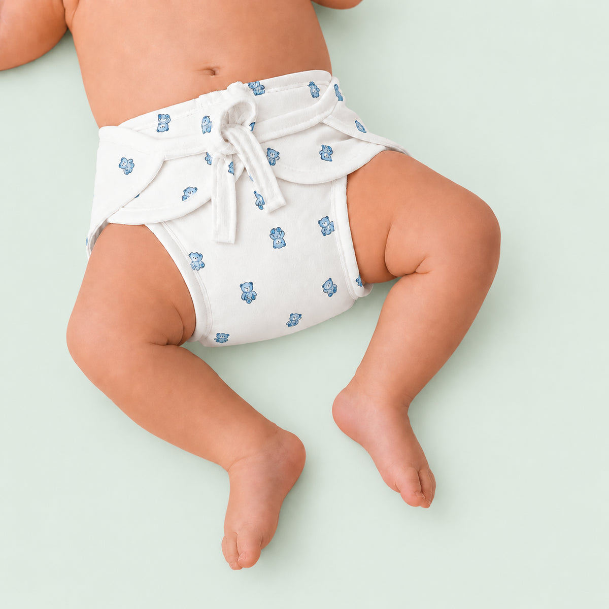 Soft Cotton Reusable Cloth Nappy for Newborn Baby I Bear|