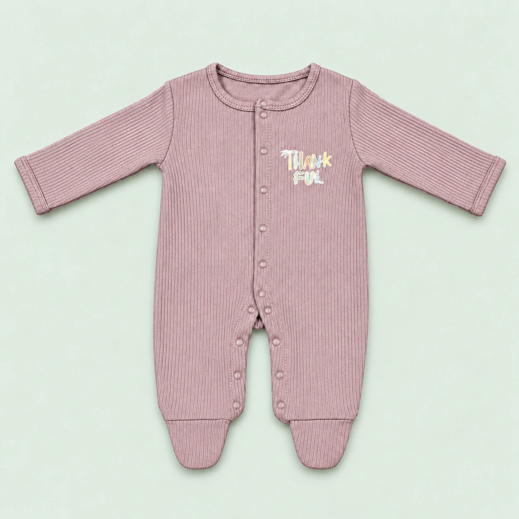 Baby button Sleepsuit | 0-3 Months | Romper