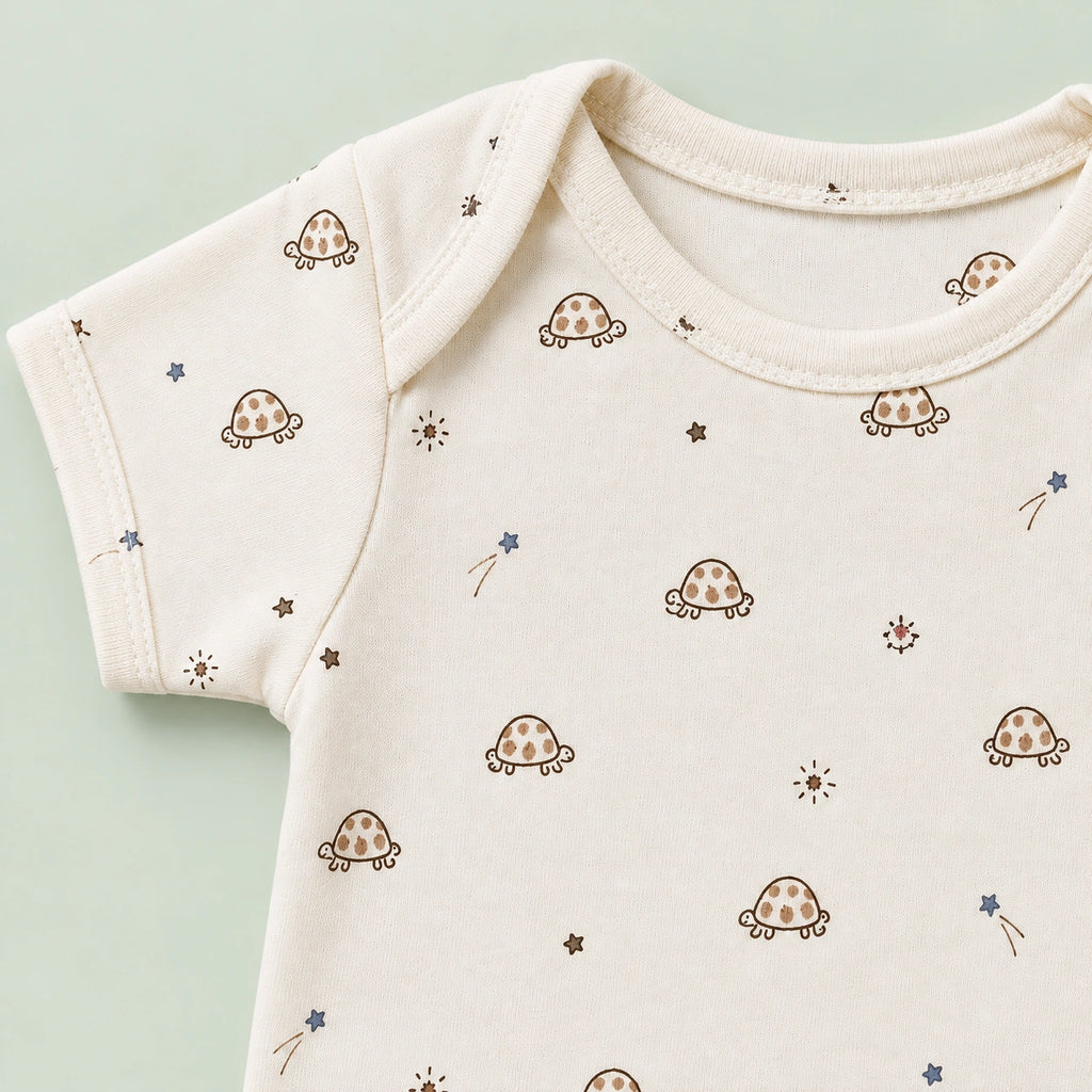 Baby Halfsleeve Floral Onesie  – 0-3 Months
