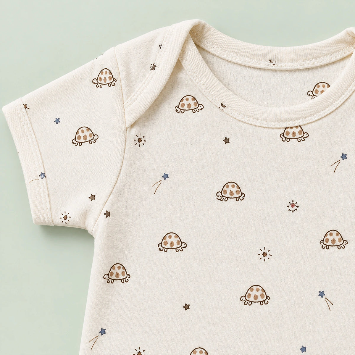 Baby Halfsleeve Floral Onesie  – 0-3 Months
