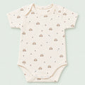 Baby Half sleeve Floral Onesie Turtle - 0-3 Months