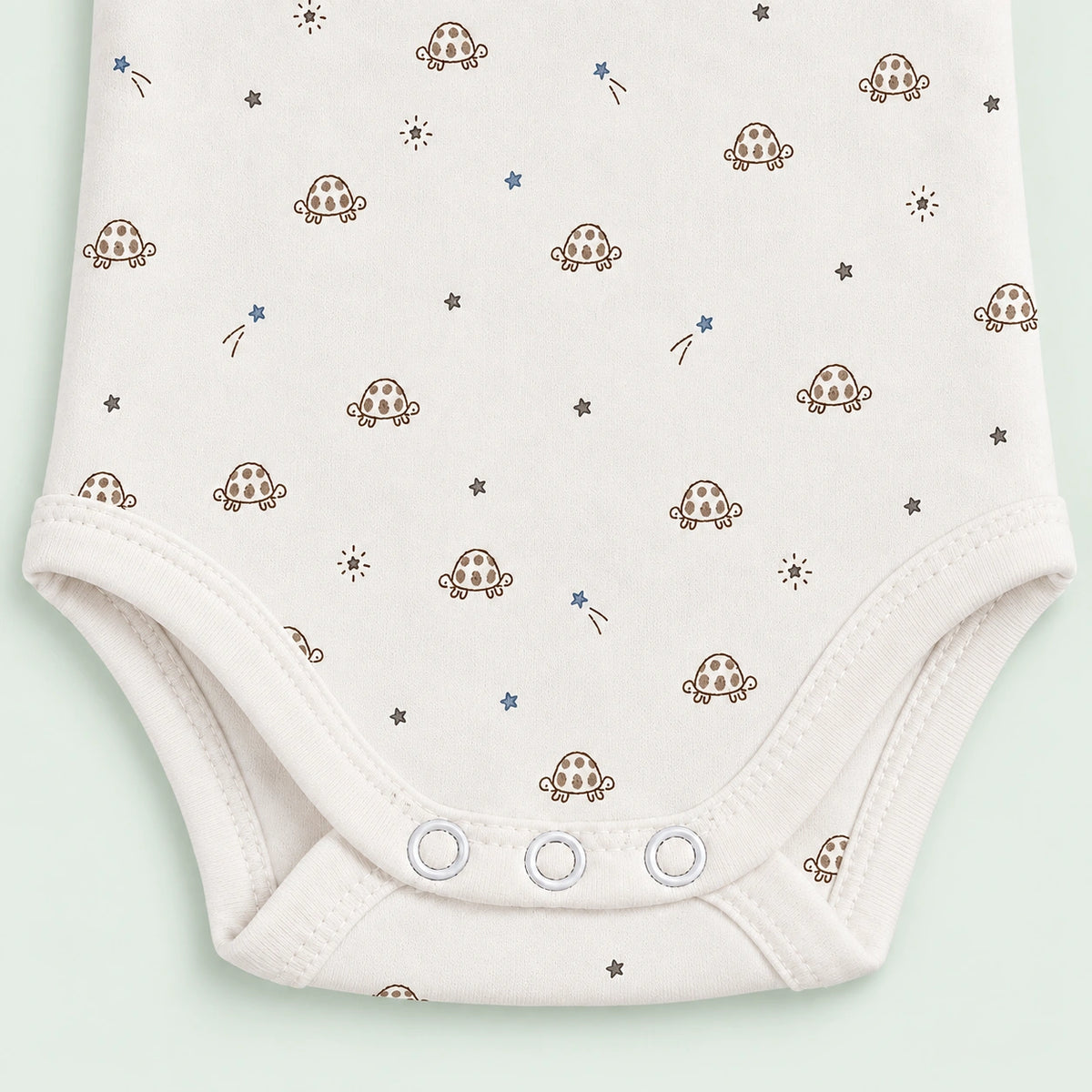 Baby Sleeveless Floral Onesie Turtle - 0-3 Months